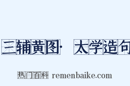三辅黄图·太学造句是什么意思的图片
